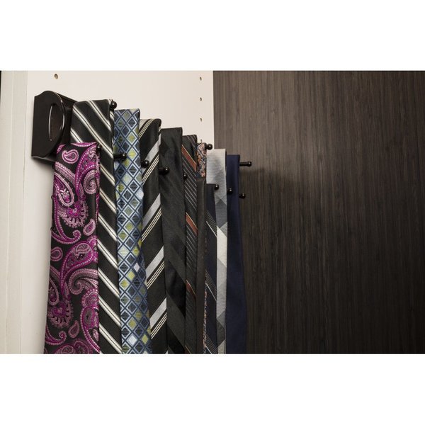 Hardware Resources Polished Chrome 14" Tie Rack 355T-PC